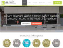 Tablet Screenshot of jdhomes.co.nz